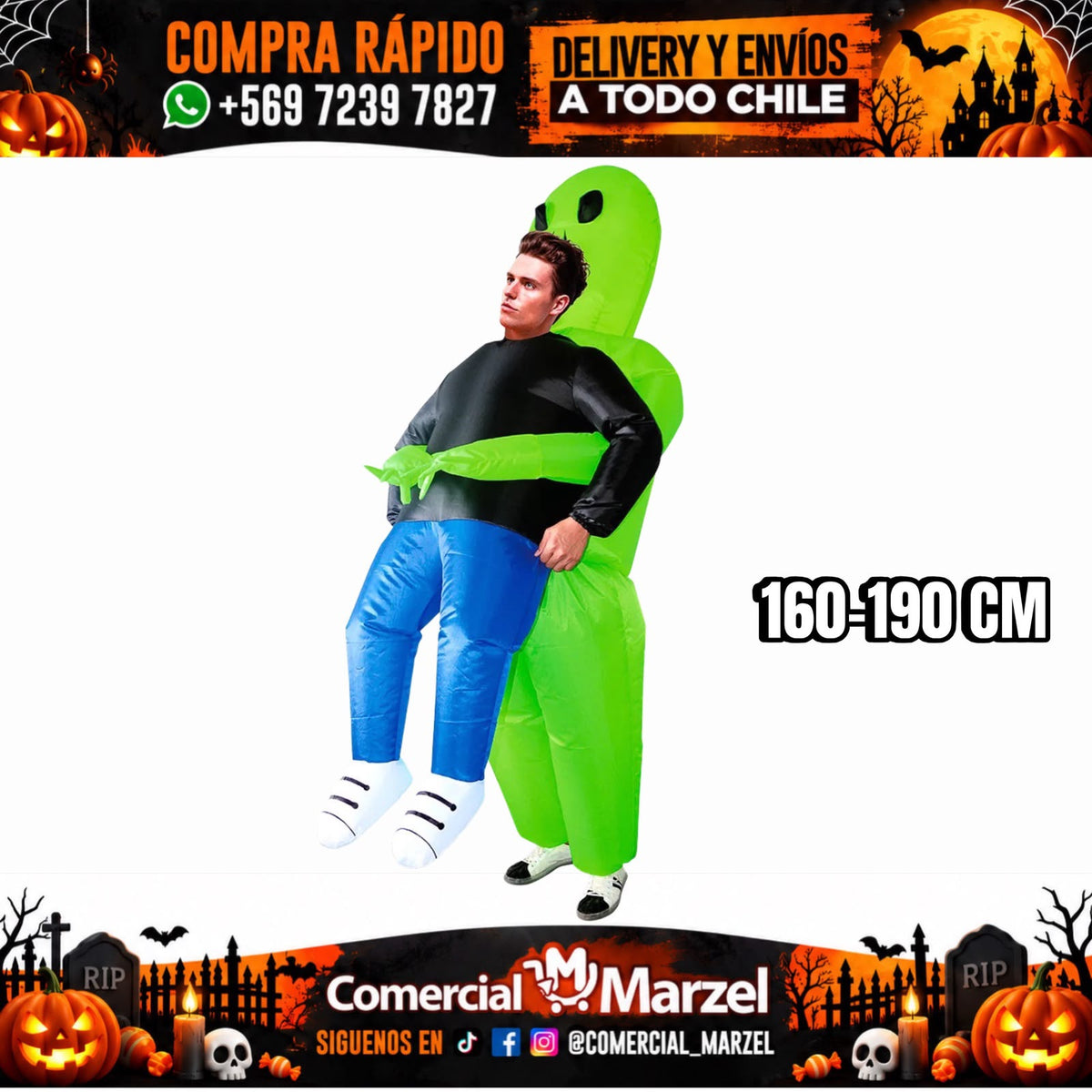 Disfraz Alíen Inflable Halloween
