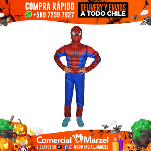 Hombre Araña Músculo Niño Disfraz Clásico Halloween