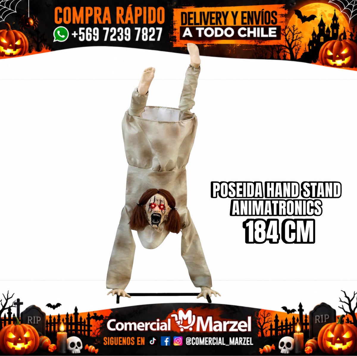 Poseída Hand Stand 184cm Animatronics Halloween