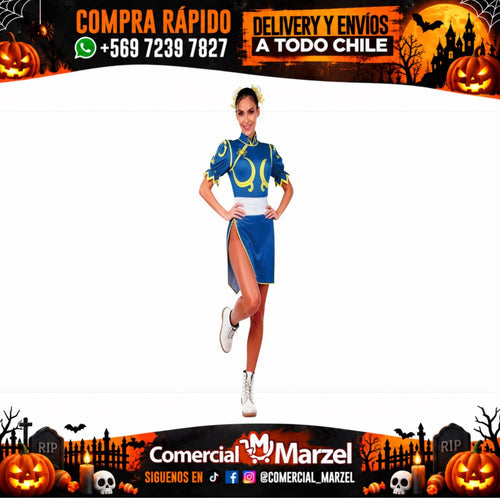 Disfraz De Luchadora China Adulto Para Halloween