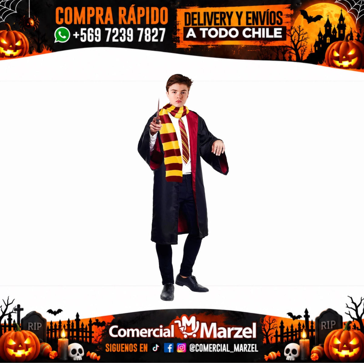 Disfraz De Mago Escolar Adulto Para Halloween