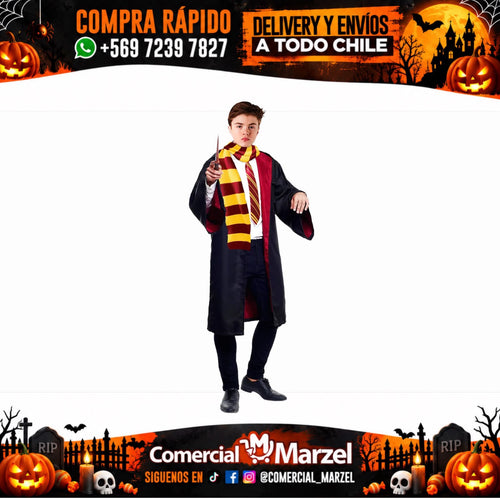Disfraz De Mago Escolar Adulto Para Halloween