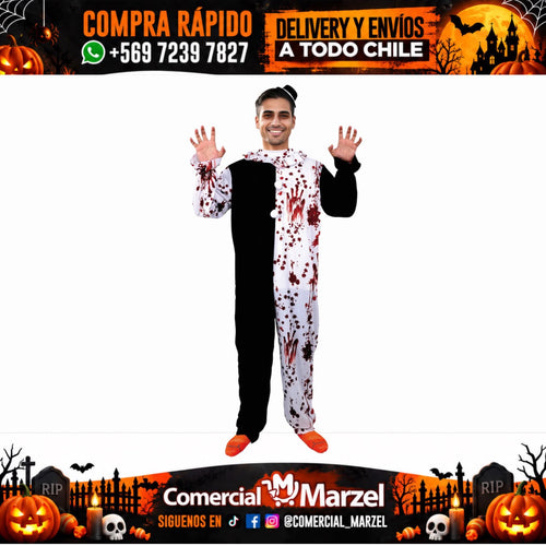 Disfraz De Payaso Del Terror Adulto Para Halloween