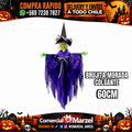 Brujita 60cm Morada Colgante Halloween