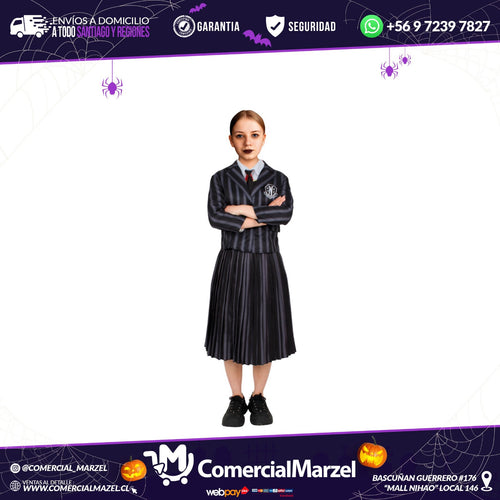 Disfraz Colegiala Gótica Colegio Niñas Halloween