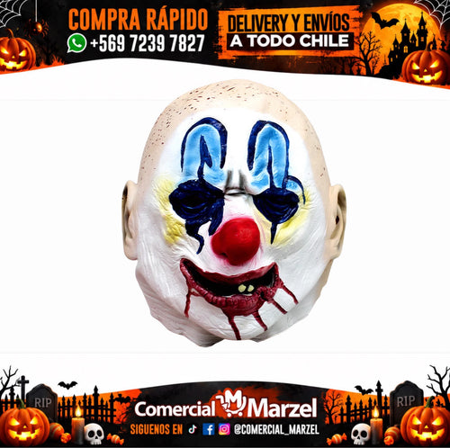 Máscara Pelado Payaso Látex Halloween