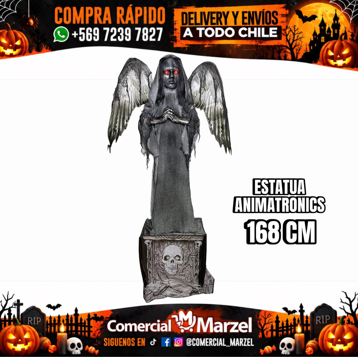 Estatua 168cm Animatronics Halloween