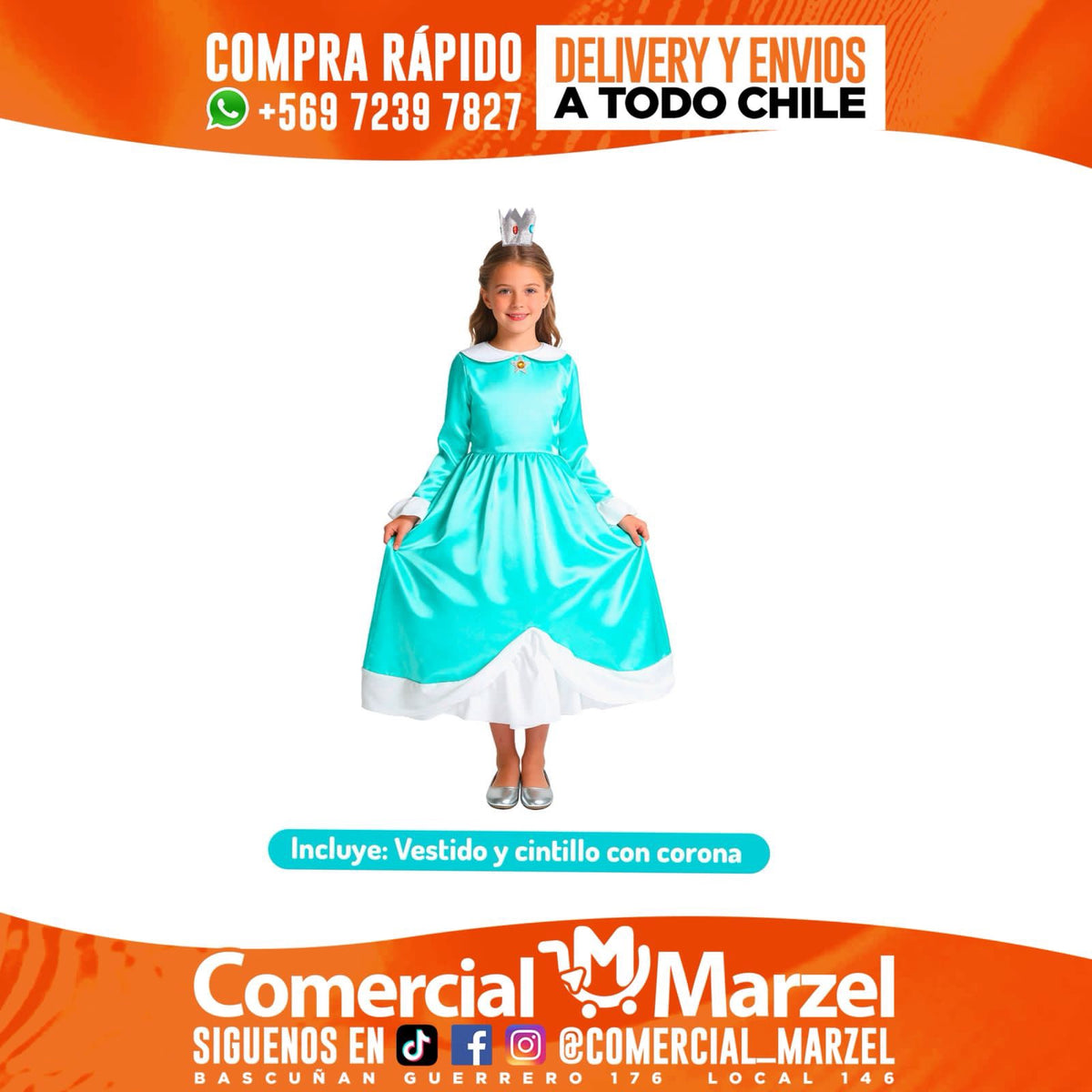 Disfraz Princesa Niñas Halloween