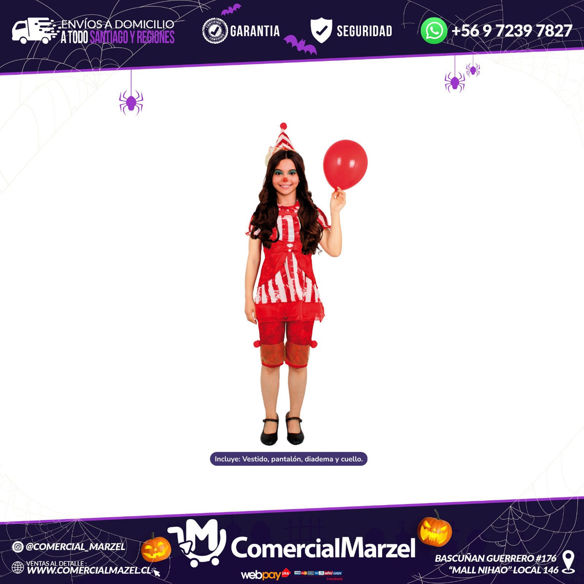 Disfraz De Payasa Loca Para Halloween