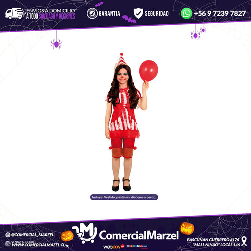 Disfraz De Payasa Loca Para Halloween