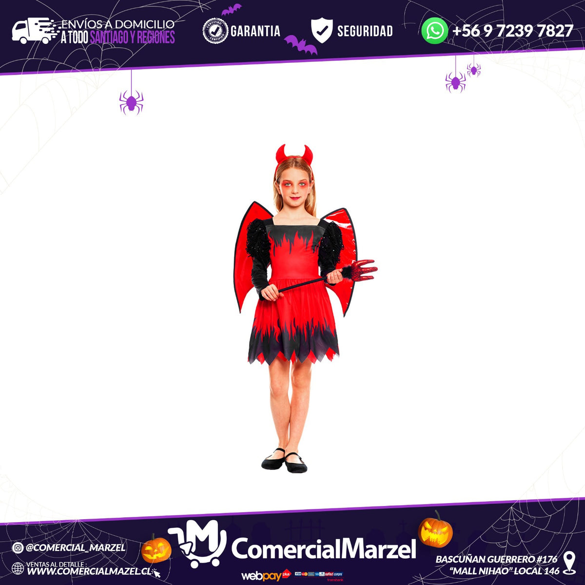 Disfraz Diablita Niñas Halloween
