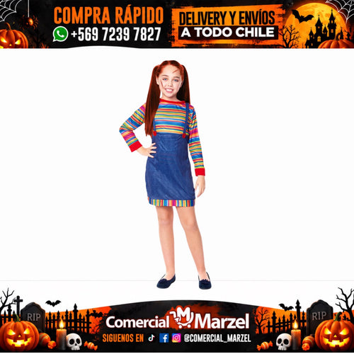 Disfraz Muñeco Diabólico Niñas Halloween