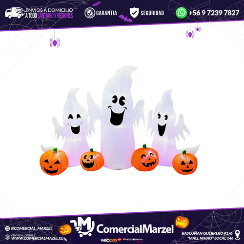 Fantasma Familia 180cm Inflable Halloween