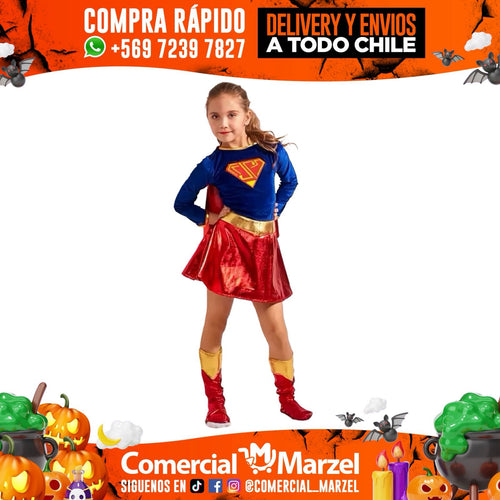 Súper Heroína Disfraz Niñas Halloween
