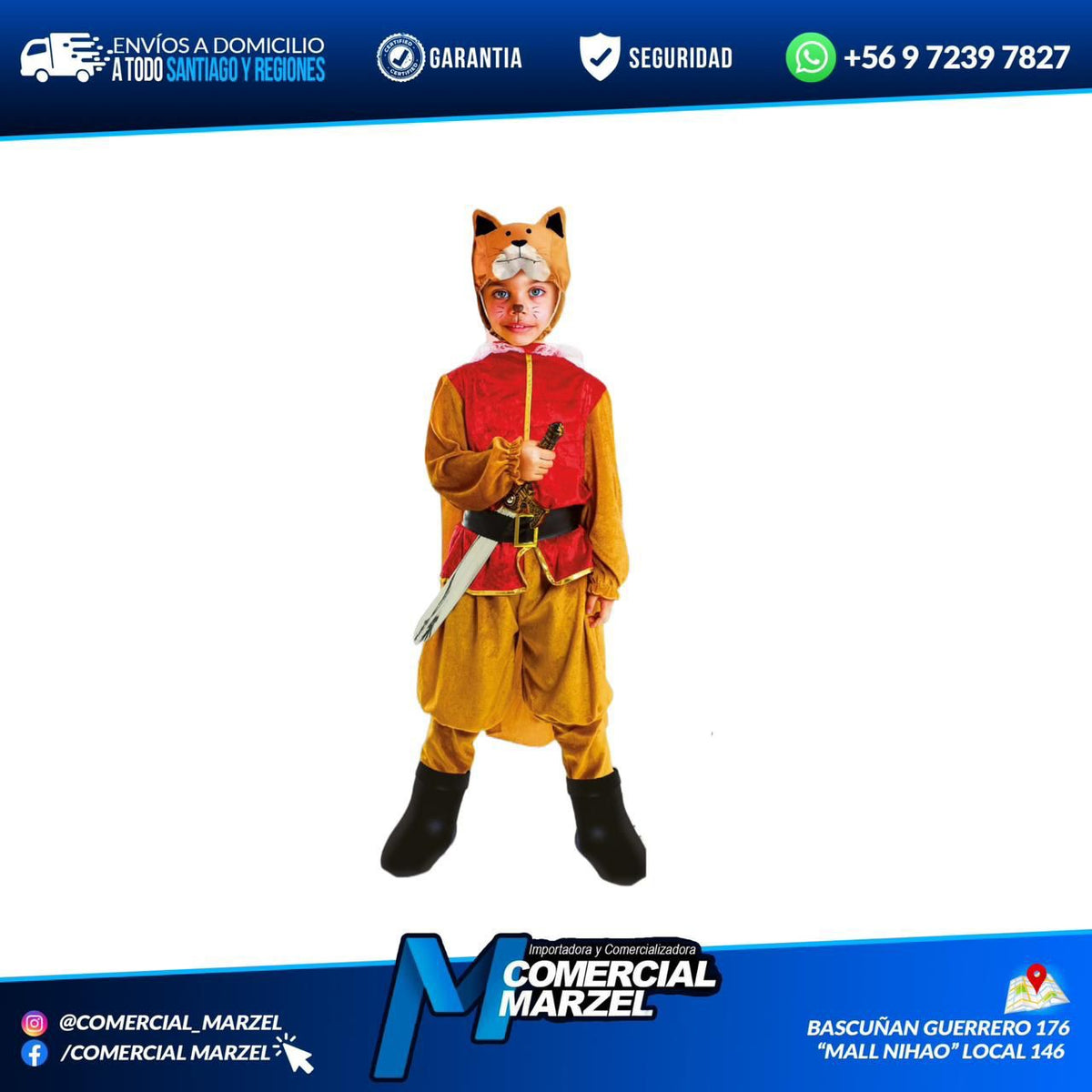 Disfraz Botas Talla 3-4 Halloween