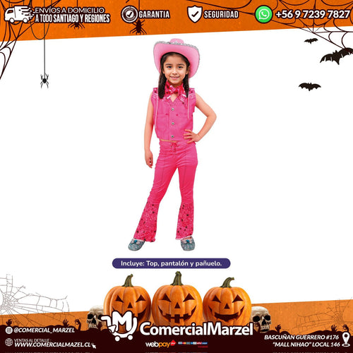 Disfraz Muñeca Fashion Vaquera Niñas Halloween