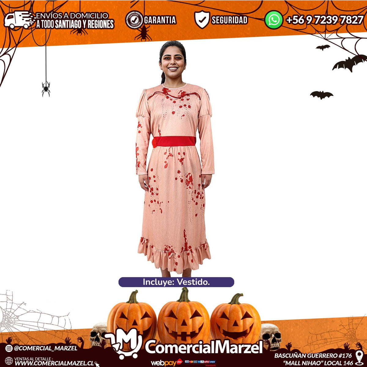 Disfraz Muñeca Poseída Adulto Halloween