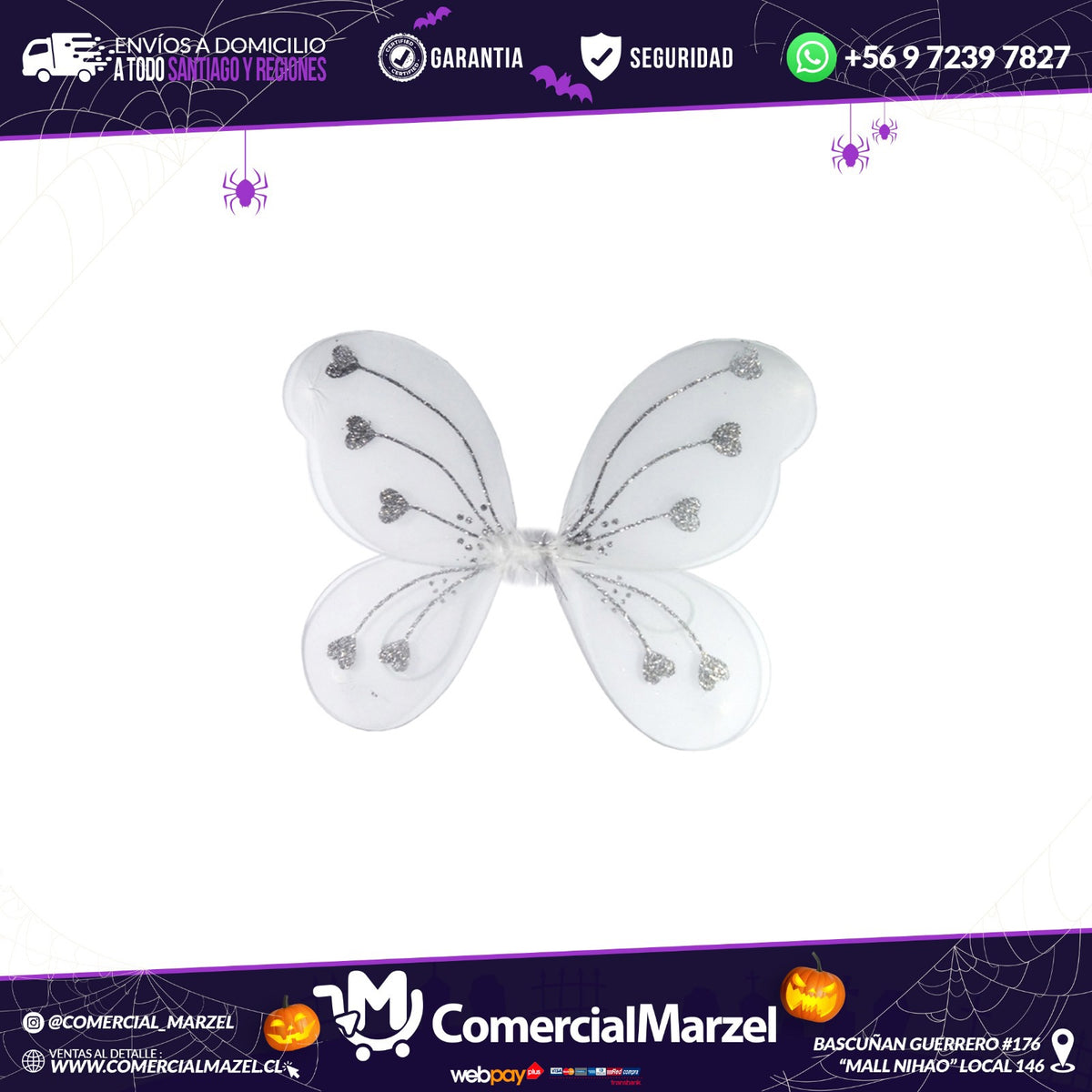 Alas De Mariposa Blanca Para Disfraz