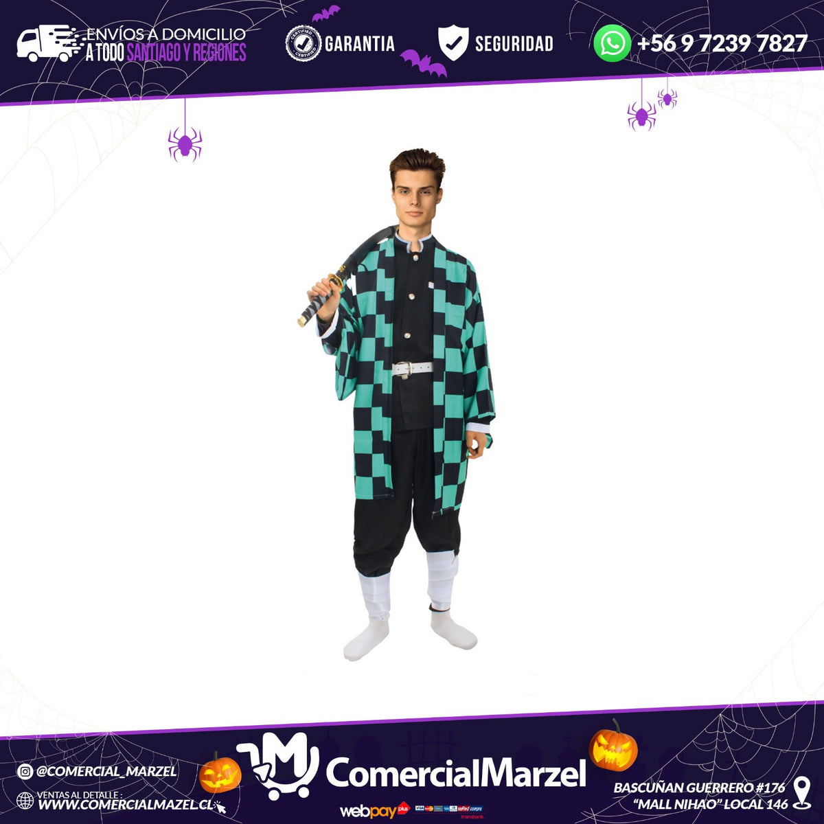 Disfraz Cazador De Demonios Niños Halloween
