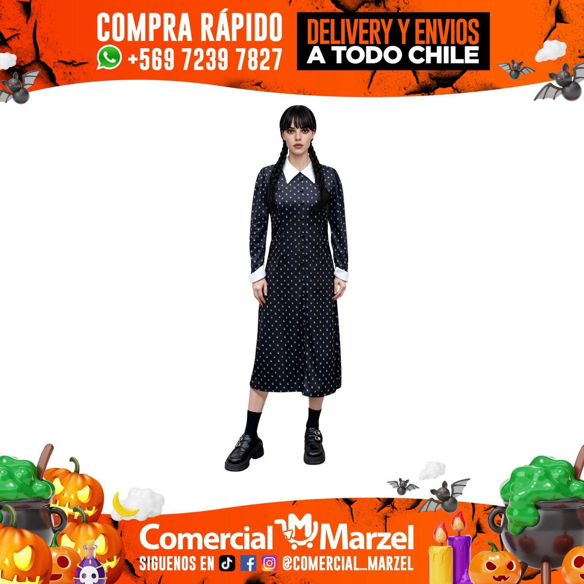 Disfraz De Gótica Adulto Para Halloween