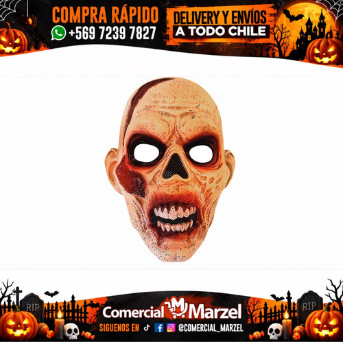 Máscara Zombie Acrílica Halloween
