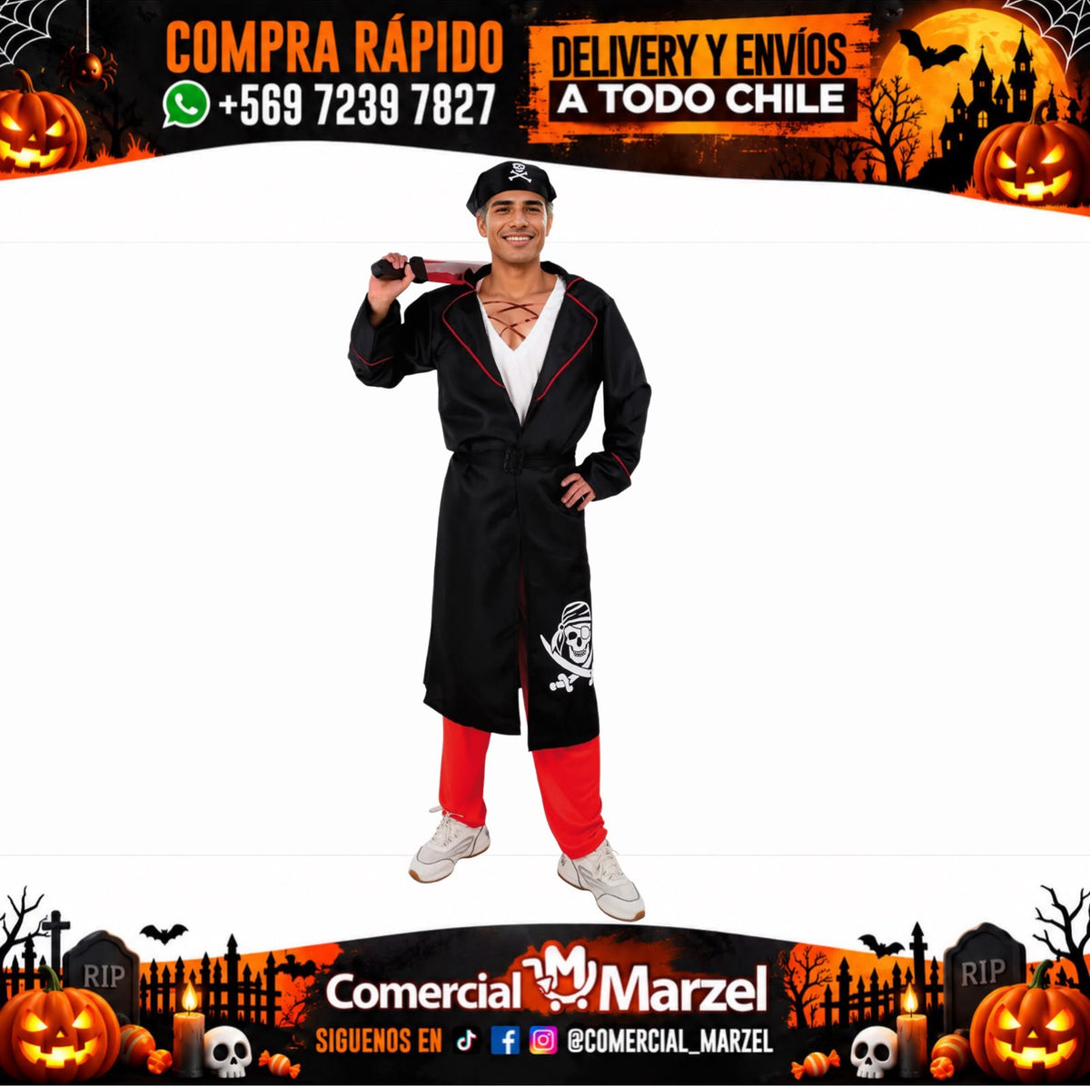 Disfraz Pirata Adulto Halloween