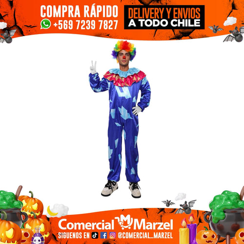 Disfraz Payaso Asesino Adulto Halloween