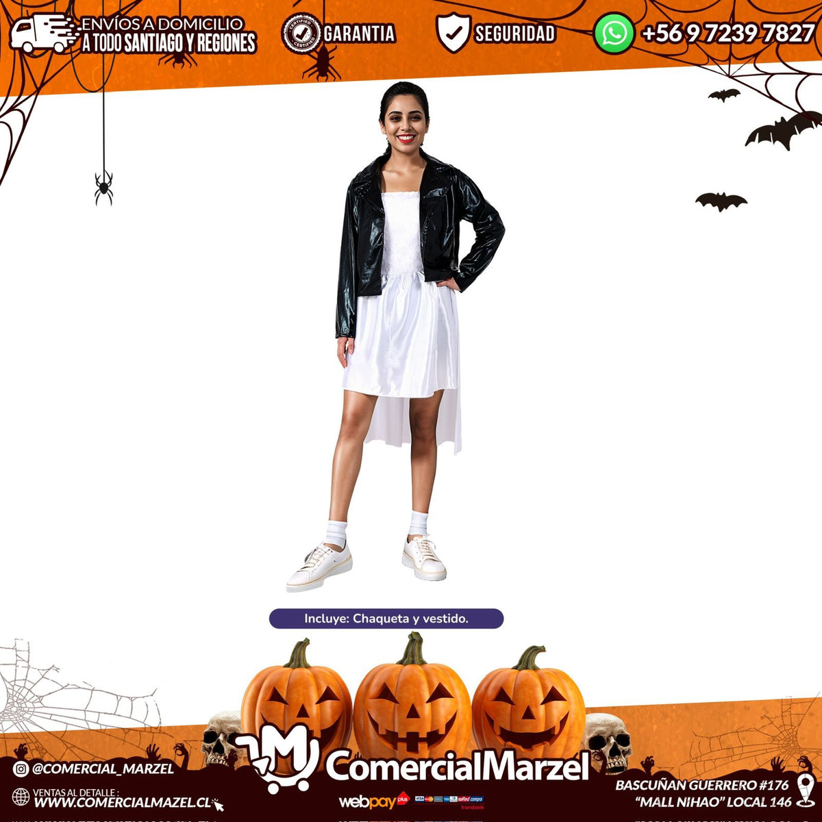 Disfraz Novia Muñeco Diabólico Niñas Halloween
