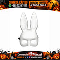 Máscara Plástica Conejo Blanca Pack 12 Halloween