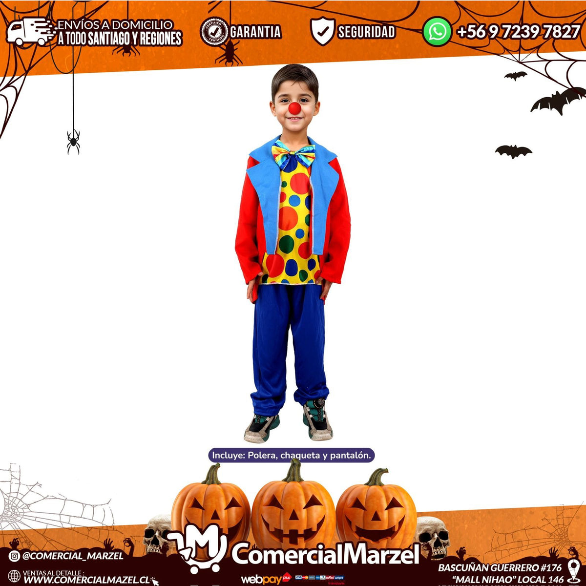 Disfraz Circo Niños Halloween