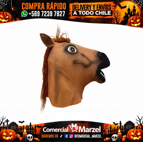 Máscara Caballo Látex Halloween
