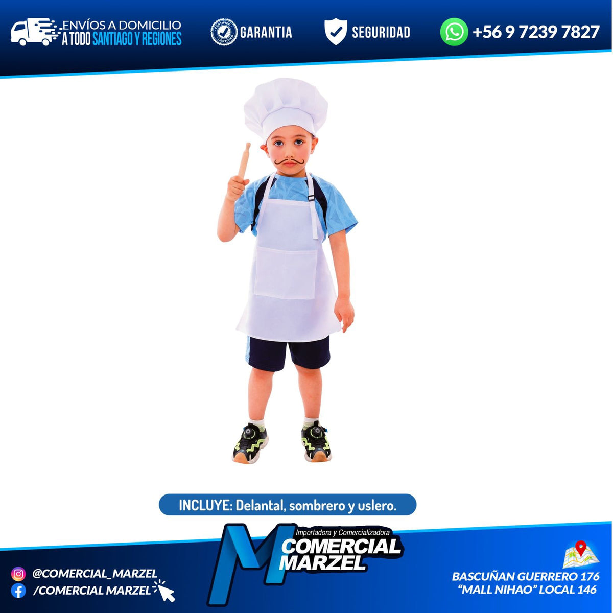 Disfraz Chef Niños Halloween