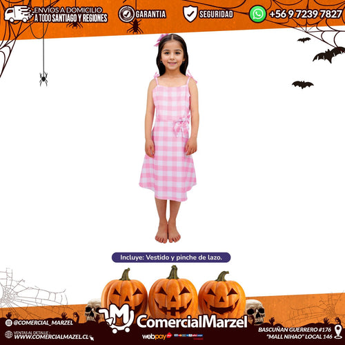 Disfraz Muñeca Fashion Vestido Niñas Halloween