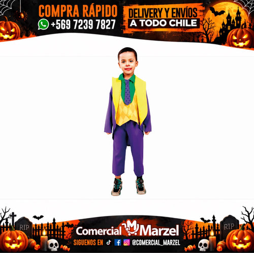 Disfraz Payaso Villano Niño Halloween