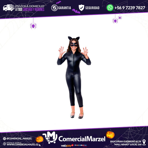 Disfraz Mujer Gato Niñas Halloween