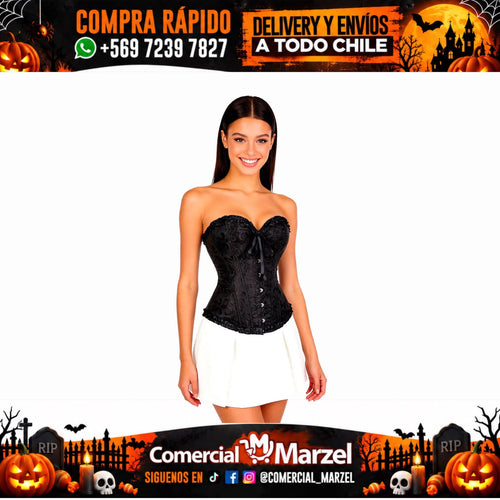 Disfraz Negro Corset Para Adulto En Halloween