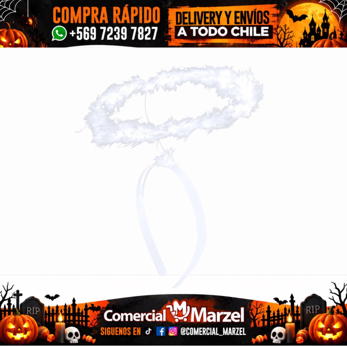 Cintillo Ángel Halloween