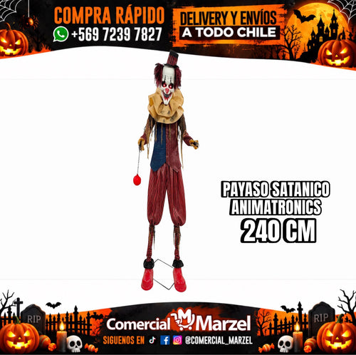 Payaso Satanico 240cm Animatronics Halloween