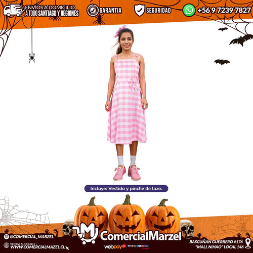 Disfraz Muñeca Fashion Vestido Adulto Halloween