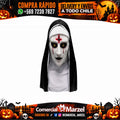 Máscara Monja Cruz Látex Halloween