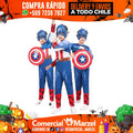 Capitán Héroe Músculo Niños Disfraz Halloween