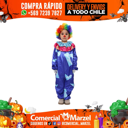 Disfraz Payaso Asesino Niños Halloween