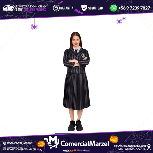 Disfraz De Colegiala Gótica Para Adulto Halloween