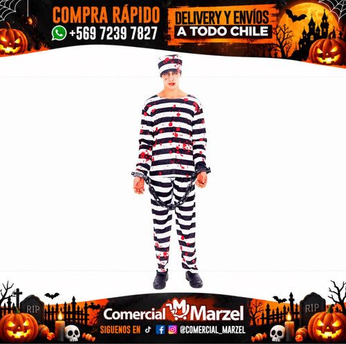 Disfraz Preso Sangriento Adulto Halloween