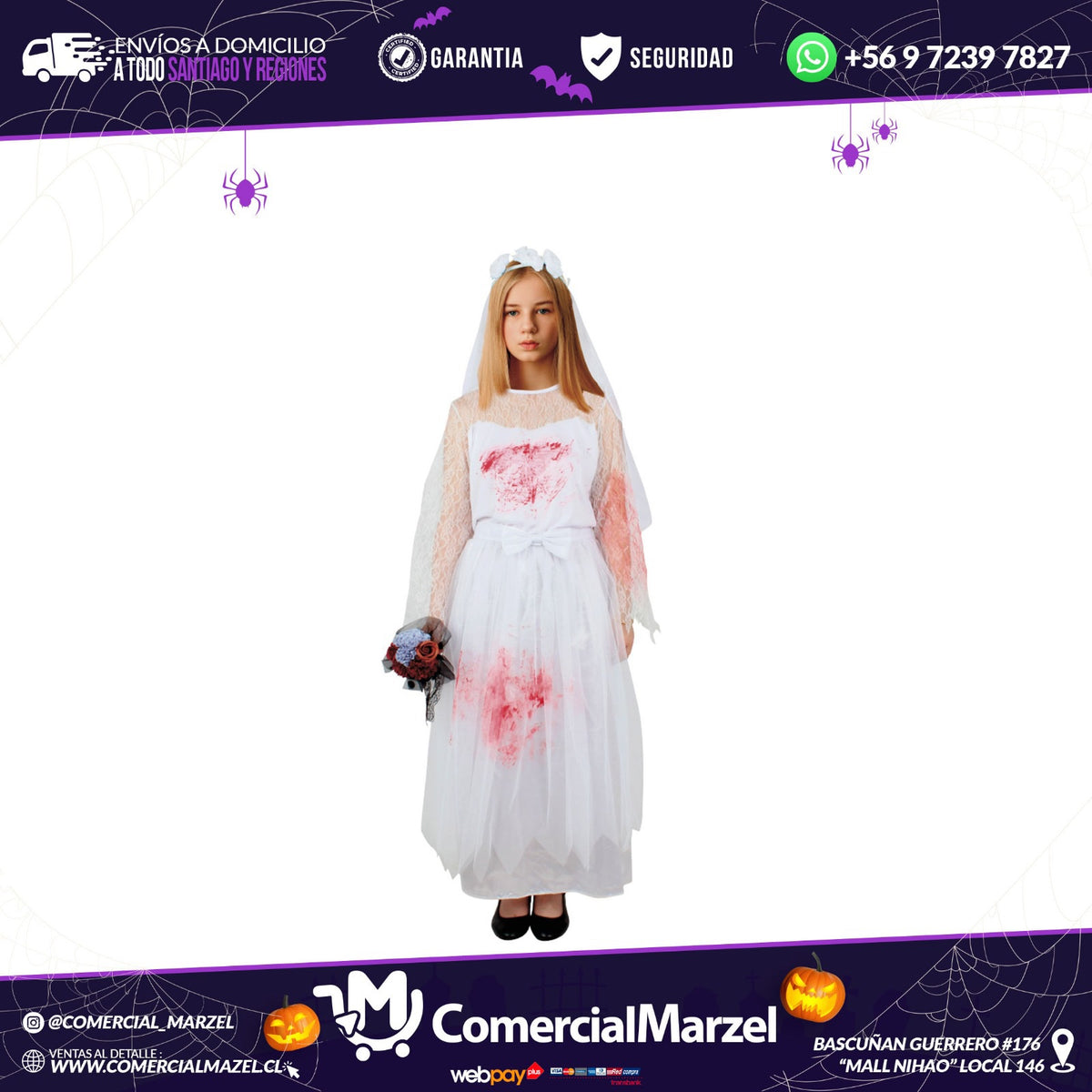 Disfraz De Novia Poseída Para Halloween