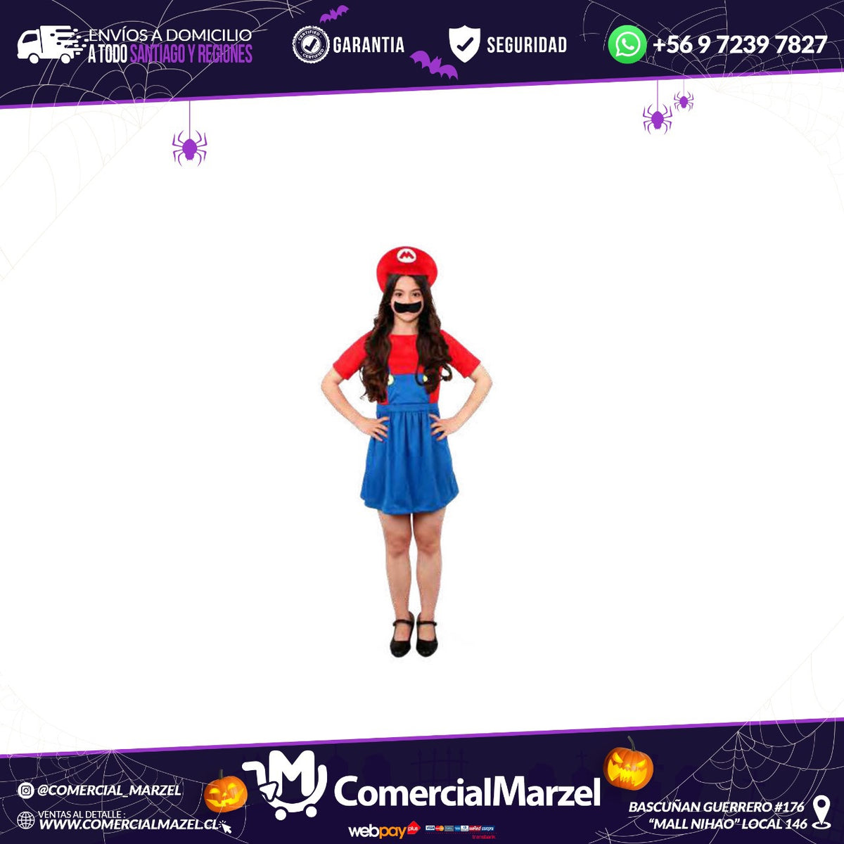 Disfraz Plomero Niñas Halloween