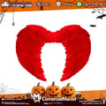 Alas 80x60cm Plumas Rojo Halloween