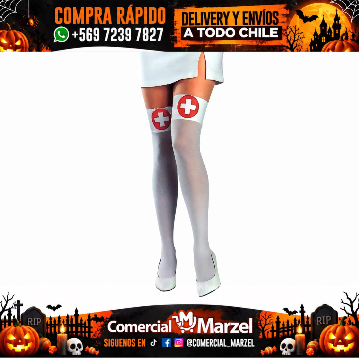 Pantys Enfermera Pack 12 Halloween
