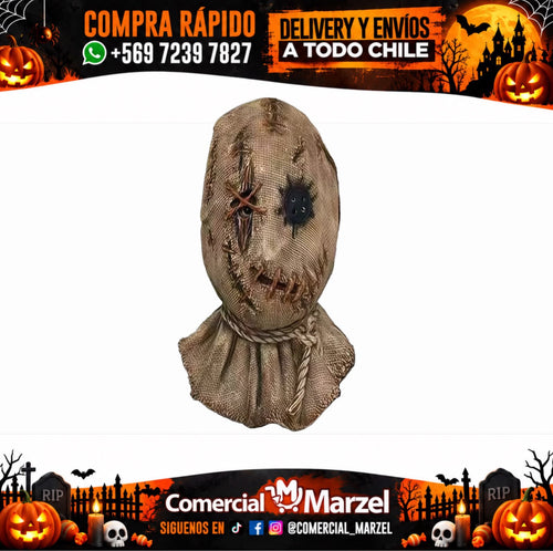 Máscara Espanta Pájaro Látex Para Halloween